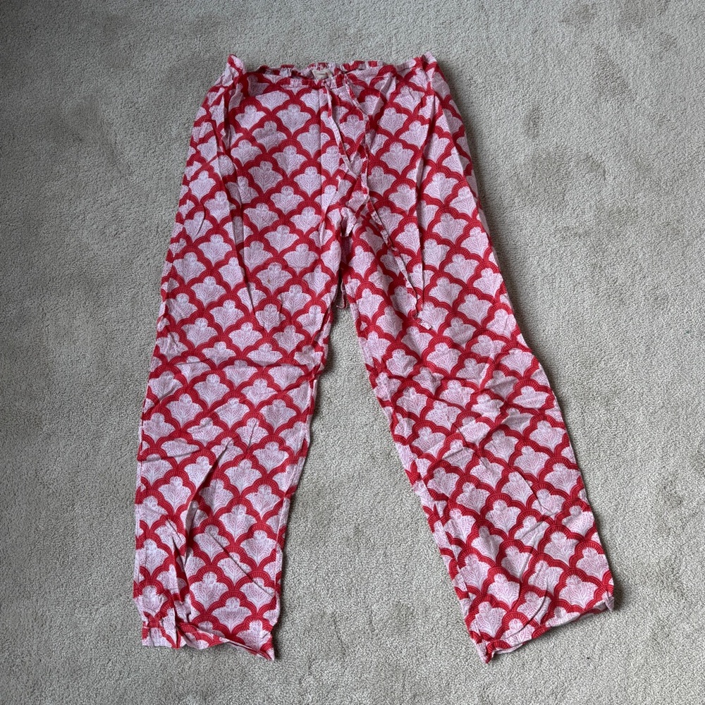 Roller Rabbit Red Jemina Patterned Loungewear - Picture 3 of 5